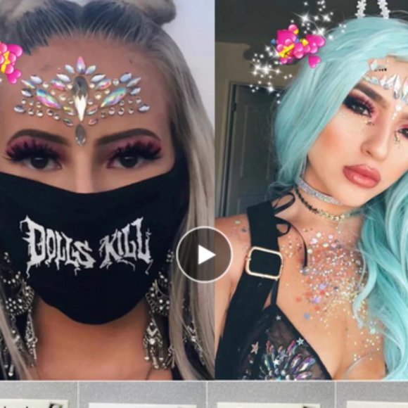 New Face Crystals Stickers Reusable. - Picture 13 of 16